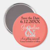 Sparen de Datum KoraalMagnetten Magneet (Voorkant / Achterkant)