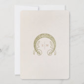 Sparen de Datum  Kunst Nieuwe door Mucha Invitat Kaart (Achterkant)