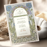 Sparen de Datum  Kunst Nieuwe door Mucha Invitat Kaart<br><div class="desc">Art Nouveau Sparen de Datum trouwkaarten door Alphonse Mucha in een floreel, romantisch, en griezelig ontwerp. Victoriaans bloei vult klassieke art decofonts aan. Voer je aangepaste gegevens in en je bent klaar. Als u het ontwerp verder wilt wijzigen, klikt u op de blauwe knop "Aanpassen". Hartelijk dank voor uw aandacht...</div>