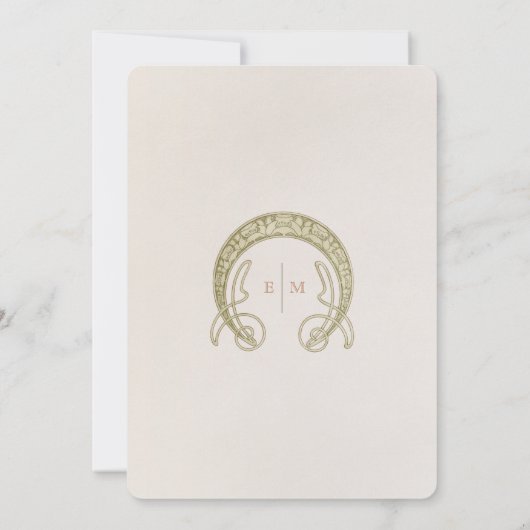 Sparen de Datum  Kunst Nieuwe door Mucha Invitat Kaart (Achterkant)