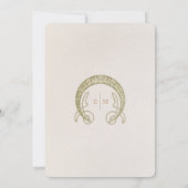 Sparen de Datum  Kunst Nieuwe door Mucha Invitat Kaart (Achterkant)