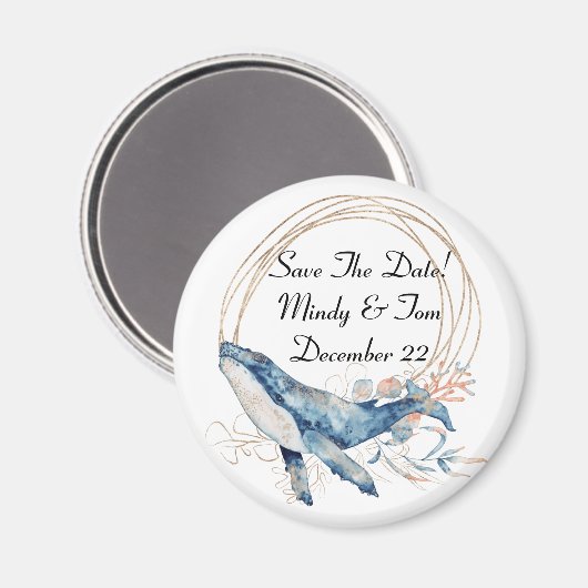 Sparen de Datum KustMagnet Magneet (Voorkant / Achterkant)