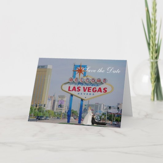 Sparen de Datum Las Vegas Kaart van de Weddenschap (Voorkant)
