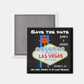 Sparen de Datum Las Vegas Wedding Magneet (Voorkant / Achterkant)