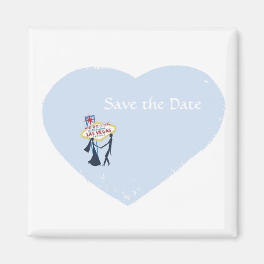 Sparen de Datum Las Vegas Wedding Magnet (Voorkant)