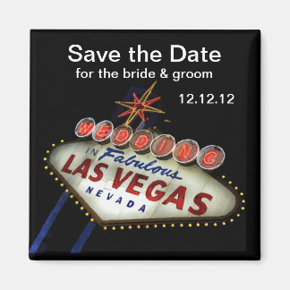 Sparen de Datum Las Vegas Wedding Magnet