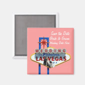 Sparen de Datum Las Vegas Wedding Magnet (Voorkant / Achterkant)