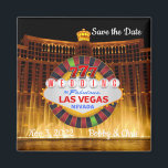 Sparen de Datum Las Vegas Wedding Magnet<br><div class="desc">Sparen de Datum Las Vegas Wedding Magnet door datum van bruiloft en namen van bruid & groom toe te voegen personaliseert</div>