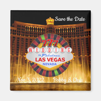 Sparen de Datum Las Vegas Wedding Magnet