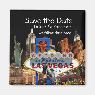 Sparen de Datum Las Vegas Wedding Magnet