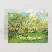 sparen de datum, lentendendingen aankondigingskaart (Voorkant / Achterkant)