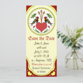 Sparen de Datum, licht - de Lange Tevreden Hex van Save The Date (Staand voorkant)