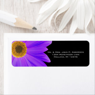 Sparen de Datum Limoen Gerber Daisy Etiket
