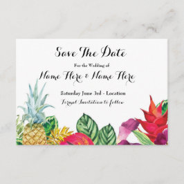 Sparen de Datum Luau Rustic Aloha Tropische Lichte Save The Date