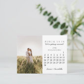 Sparen de Datum Maandelijkse Kalender April 2023 Briefkaart (Staand voorkant)