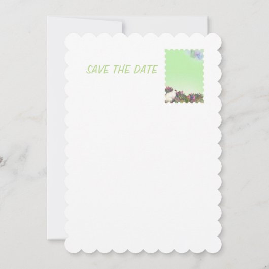 Sparen de Datum Magische Stardust Fairy Save The Date (Achterkant)