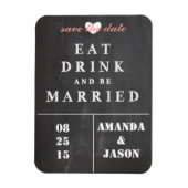Sparen de Datum Magnet - Eet drink getrouwd zijn Magneet (Verticaal)