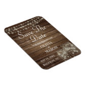 Sparen de Datum Magnet Rustic Mason Jar Lichten Magneet (Rechterzijde)