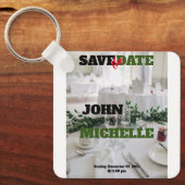 Sparen de Datum Magnetische Kaart Elegant Sleutelhanger (Voorkant)