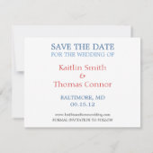 Sparen de Datum - - Maryland / D.C. Save The Date (Achterkant)