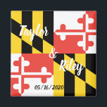 sparen de Datum MD Wedding Magnet<br><div class="desc">Maryland Wedding Save the Date Magnet</div>