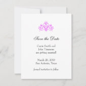 Sparen de Datum met Baroque Motif Save The Date (Voorkant)