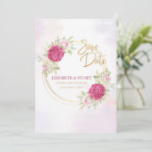 Sparen de Datum met de Aankondiging van Rozen (Staand voorkant)