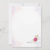 Sparen de Datum met de Aankondiging van Rozen (Achterkant)