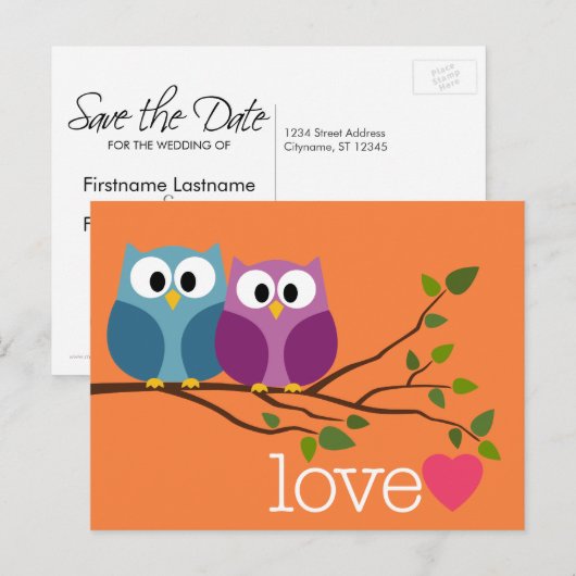 Sparen de Datum met de Koeweel van het Koopje Coup Aankondigingskaart (Voorkant / Achterkant)