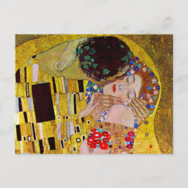 Sparen de Datum met de Kus door Gustav Klimt Aankondigingskaart