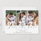 Sparen de datum met de sjabloon van de QR-code Kaart (Voorkant)