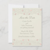 Sparen de Datum met Koraalkristallen Kaart (Voorkant)