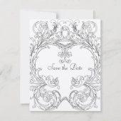 Sparen de Datum met Ondoorzichtig Lijst Save The Date (Voorkant)