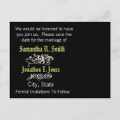 Sparen de Datum met Uw Foto Aankondigingskaart (Achterkant)