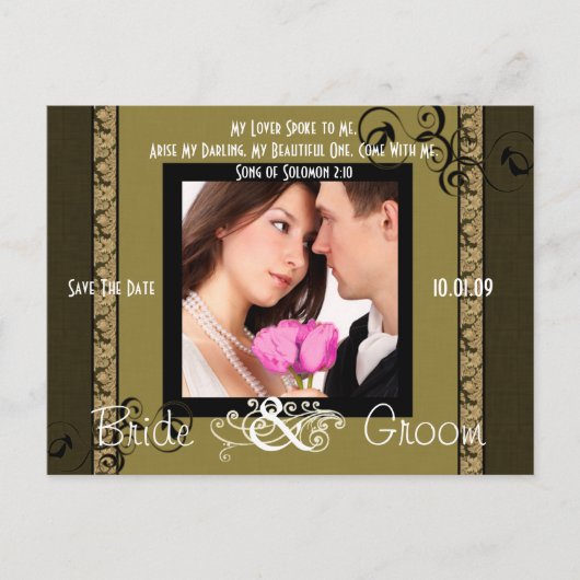 Sparen de Datum met Uw Foto Aankondigingskaart (Voorkant)