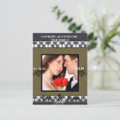 Sparen de Datum met Uw Foto Aankondigingskaart (Staand voorkant)