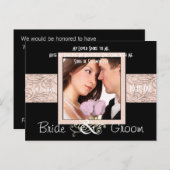 Sparen de Datum met Uw Foto Aankondigingskaart (Voorkant / Achterkant)