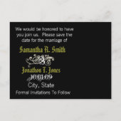 Sparen de Datum met Uw Foto Aankondigingskaart (Achterkant)