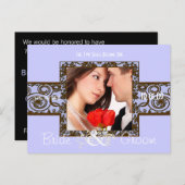 Sparen de Datum met Uw Foto Aankondigingskaart (Voorkant / Achterkant)