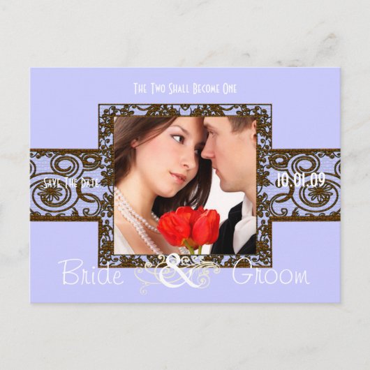 Sparen de Datum met Uw Foto Aankondigingskaart (Voorkant)