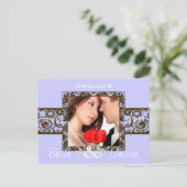 Sparen de Datum met Uw Foto Aankondigingskaart (Staand voorkant)