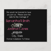 Sparen de Datum met Uw Foto Aankondigingskaart (Achterkant)