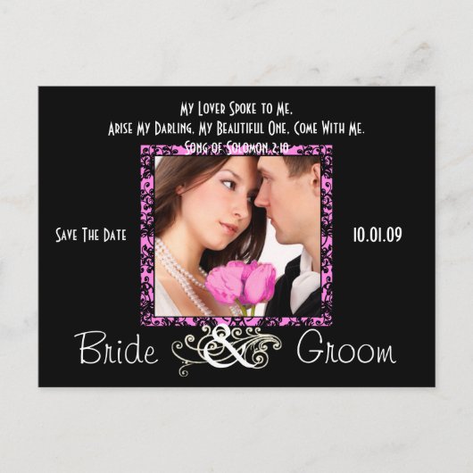 Sparen de Datum met Uw Foto Aankondigingskaart (Voorkant)