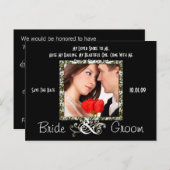 Sparen de Datum met Uw Foto Aankondigingskaart (Voorkant / Achterkant)