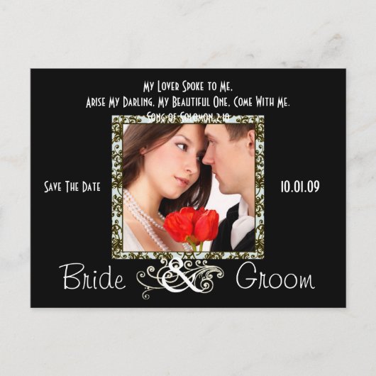 Sparen de Datum met Uw Foto Aankondigingskaart (Voorkant)