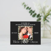 Sparen de Datum met Uw Foto Aankondigingskaart (Staand voorkant)