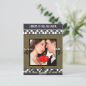 Sparen de Datum met Uw Foto Aankondigingskaart (Staand voorkant)