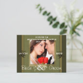 Sparen de Datum met Uw Foto Aankondigingskaart (Staand voorkant)