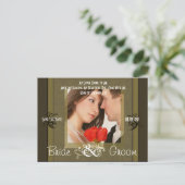 Sparen de Datum met Uw Foto Aankondigingskaart (Staand voorkant)