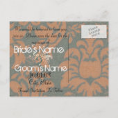 Sparen de Datum met Uw Foto Aankondigingskaart (Achterkant)